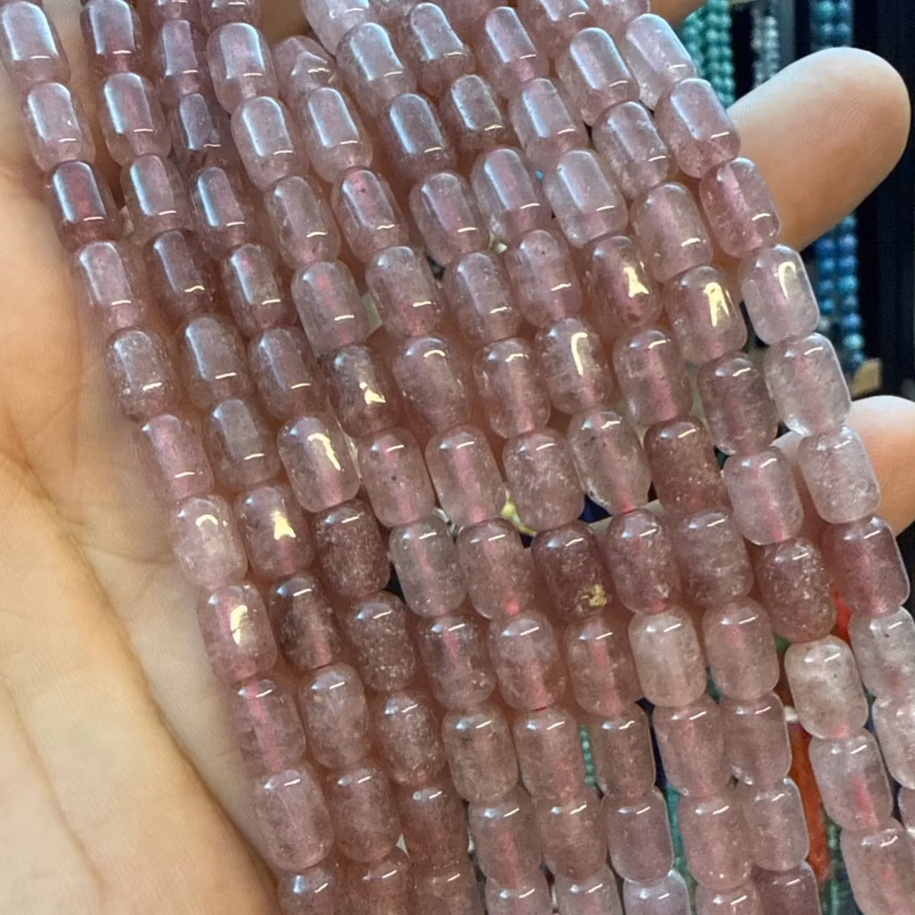 Çilek Kuvars Kapsül Dizi 6x9 mm İncele ve Satın Al Çilek Kuvars Kapsül Dizi 6x9 mm - Orijinal Doğal Taş ve Şifa Kristali Görsel 1