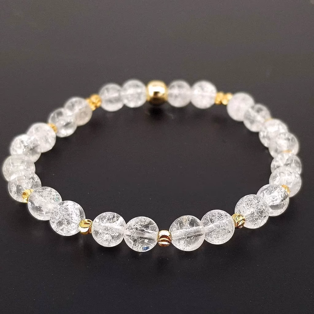 Dağ Kristali) Bileklik 6mm İncele ve Satın Al Dağ Kristali) Bileklik 6mm - Orijinal Doğal Taş ve Şifa Kristali Görsel 1