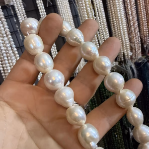 Dizi Barok İnci 14x16 mm - Orijinal Şifalı Kristal - Görsel 2