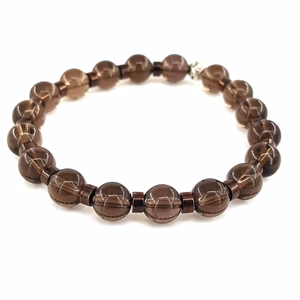 Dumanlı Kuvars Bileklik 8mm - Orijinal Şifalı Kristal - Görsel 1
