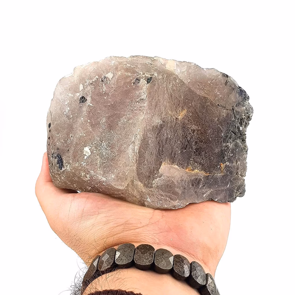 Dumanlı Kuvars Ham Taş (Rutilli) İncele ve Satın Al Dumanlı Kuvars Ham Taş (Rutilli) - Orijinal Doğal Taş ve Şifa Kristali Görsel 1