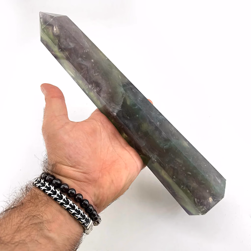Florit Obelisk - Orijinal Doğal Taş ve Şifa Kristali Görsel 1