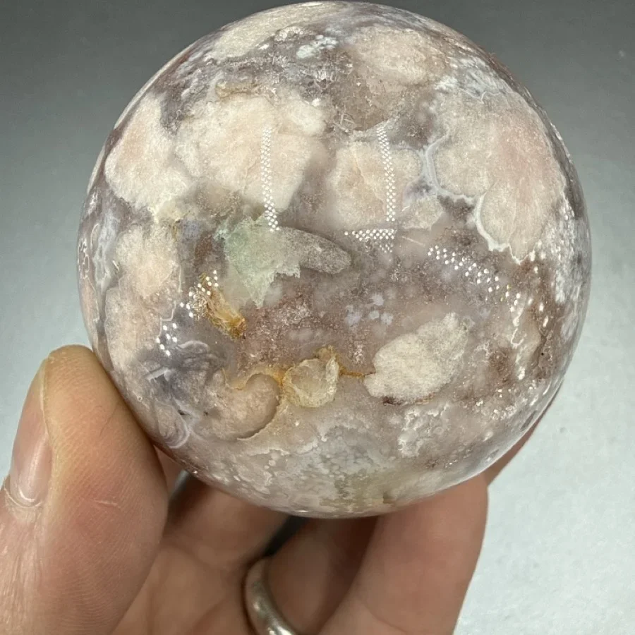 Flower Agate Küre İncele ve Satın Al Flower Agate Küre - Orijinal Doğal Taş ve Şifa Kristali Görsel 1
