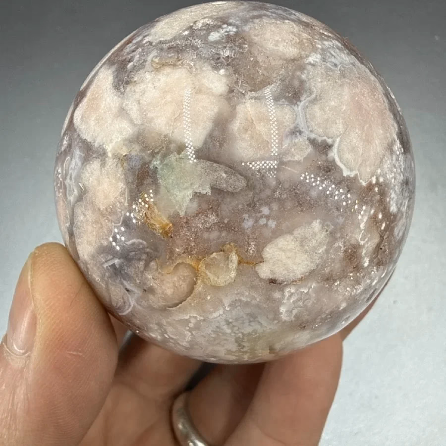 Flower Agate Küre