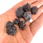 Flower Carbonado  Siyah Elmas M Boy Orijinal Kristal Detay Görseli 2