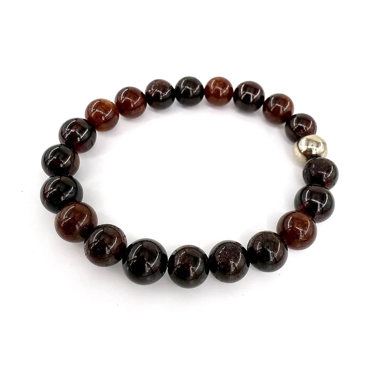 Garnet Bileklik 10mm İncele ve Satın Al Garnet Bileklik 10mm - Orijinal Doğal Taş ve Şifa Kristali Görsel 1
