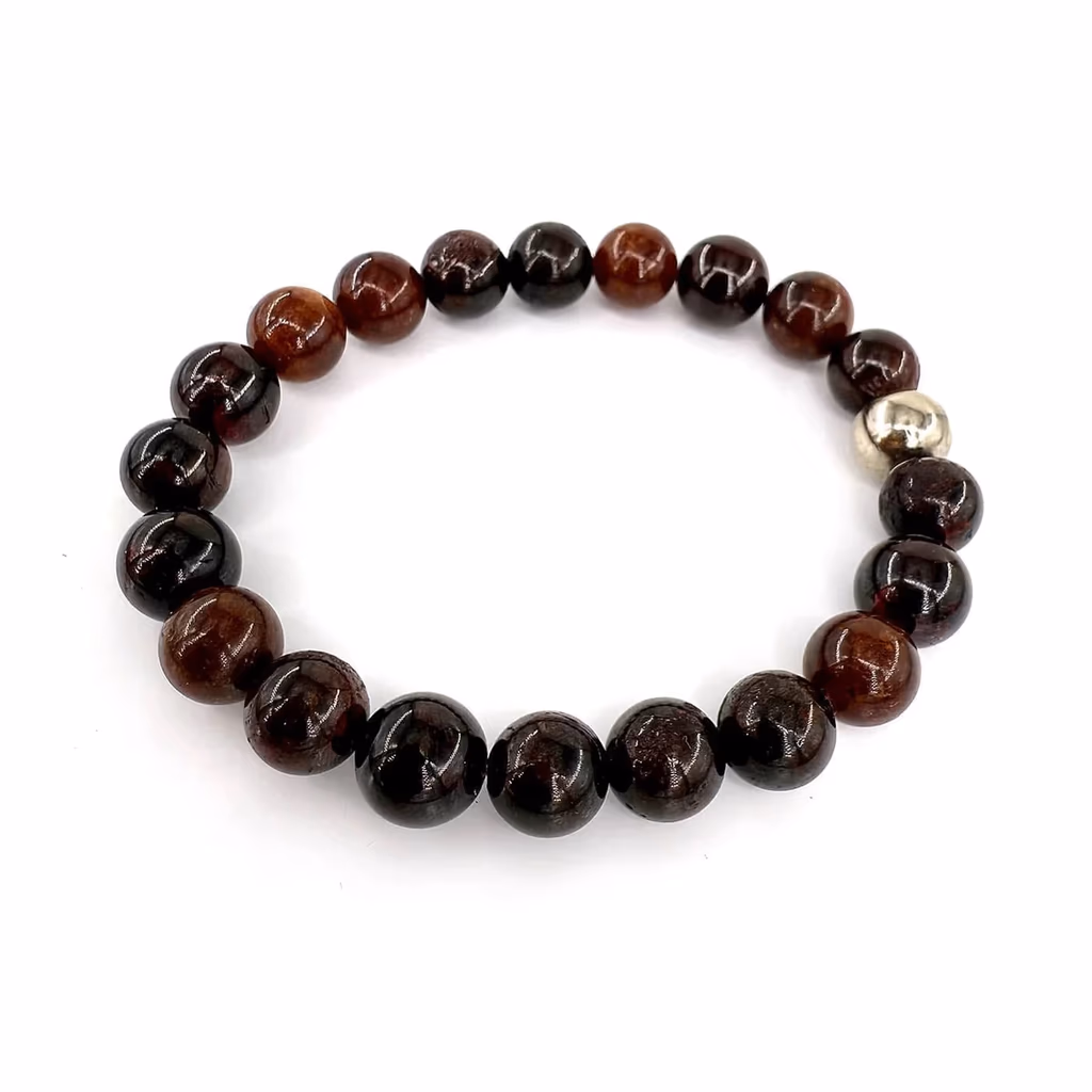 Garnet Bileklik 10mm İncele ve Satın Al Garnet Bileklik 10mm - Orijinal Doğal Taş ve Şifa Kristali Görsel 1