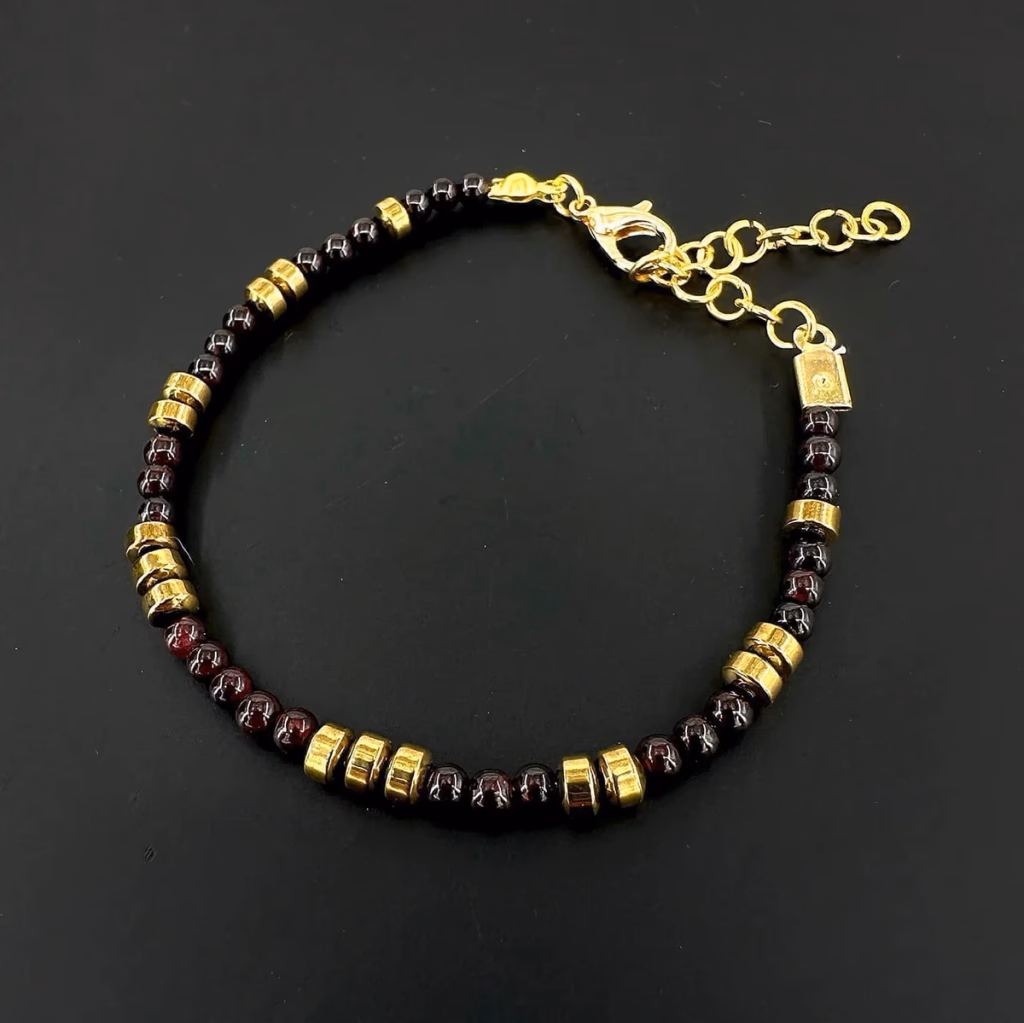 Garnet Bileklik 3mm İncele ve Satın Al Garnet Bileklik 3mm - Orijinal Doğal Taş ve Şifa Kristali Görsel 1