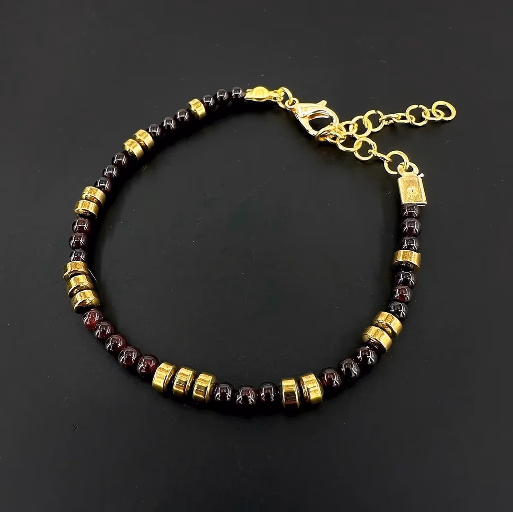 Garnet Bileklik 3mm İncele ve Satın Al Garnet Bileklik 3mm - Orijinal Doğal Taş ve Şifa Kristali Görsel 1