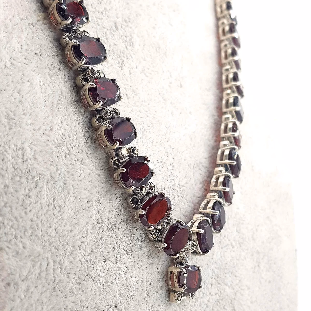 Garnet Kolye (Gümüş)