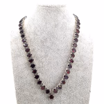 Garnet Kolye (Gümüş) Orijinal Kristal Detay Görseli 2