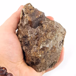 Garnet Kristal Ham Taş - Orijinal Şifalı Kristal - Görsel 1
