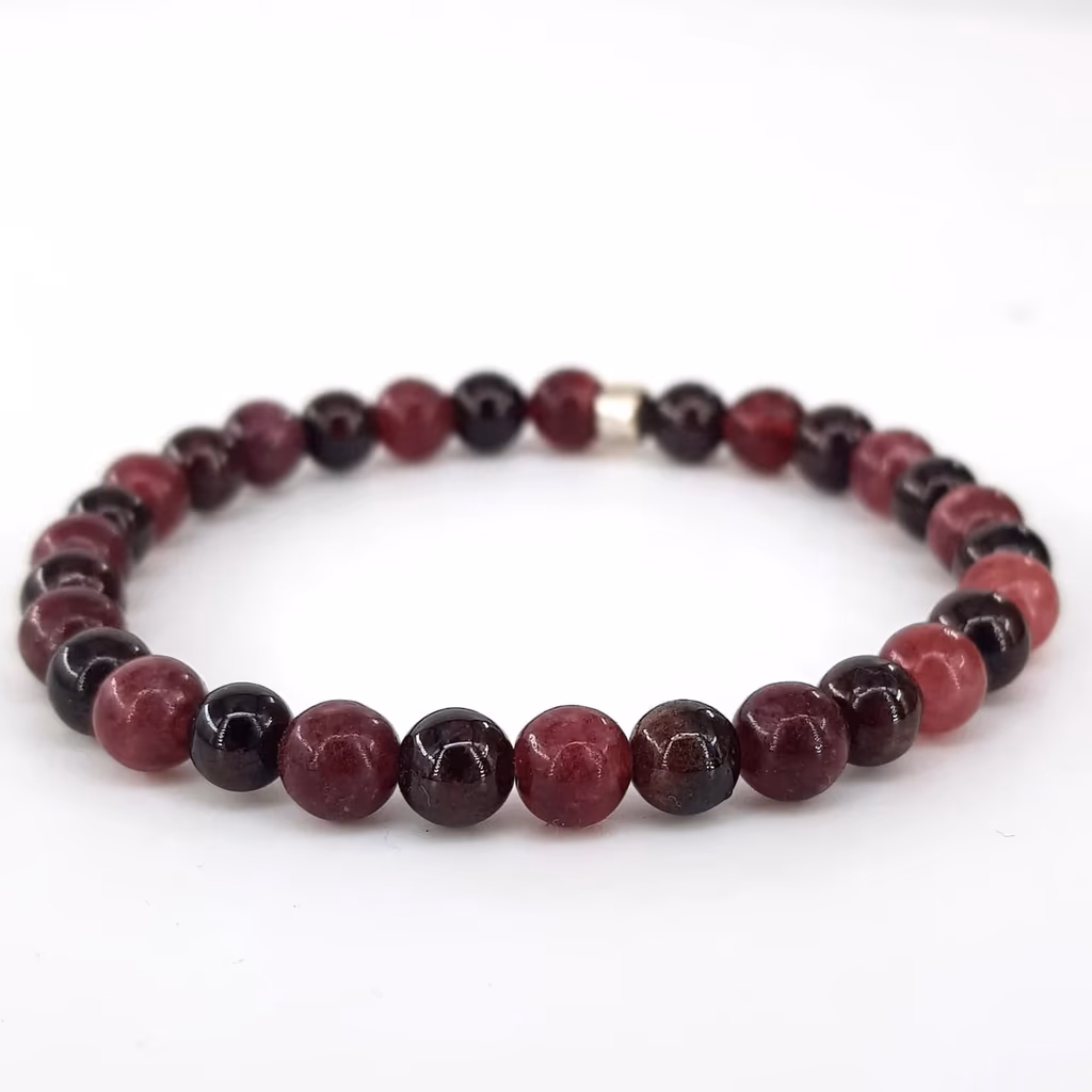 Garnet (Lal) Bileklik 6mm İncele ve Satın Al Garnet (Lal) Bileklik 6mm - Orijinal Doğal Taş ve Şifa Kristali Görsel 1