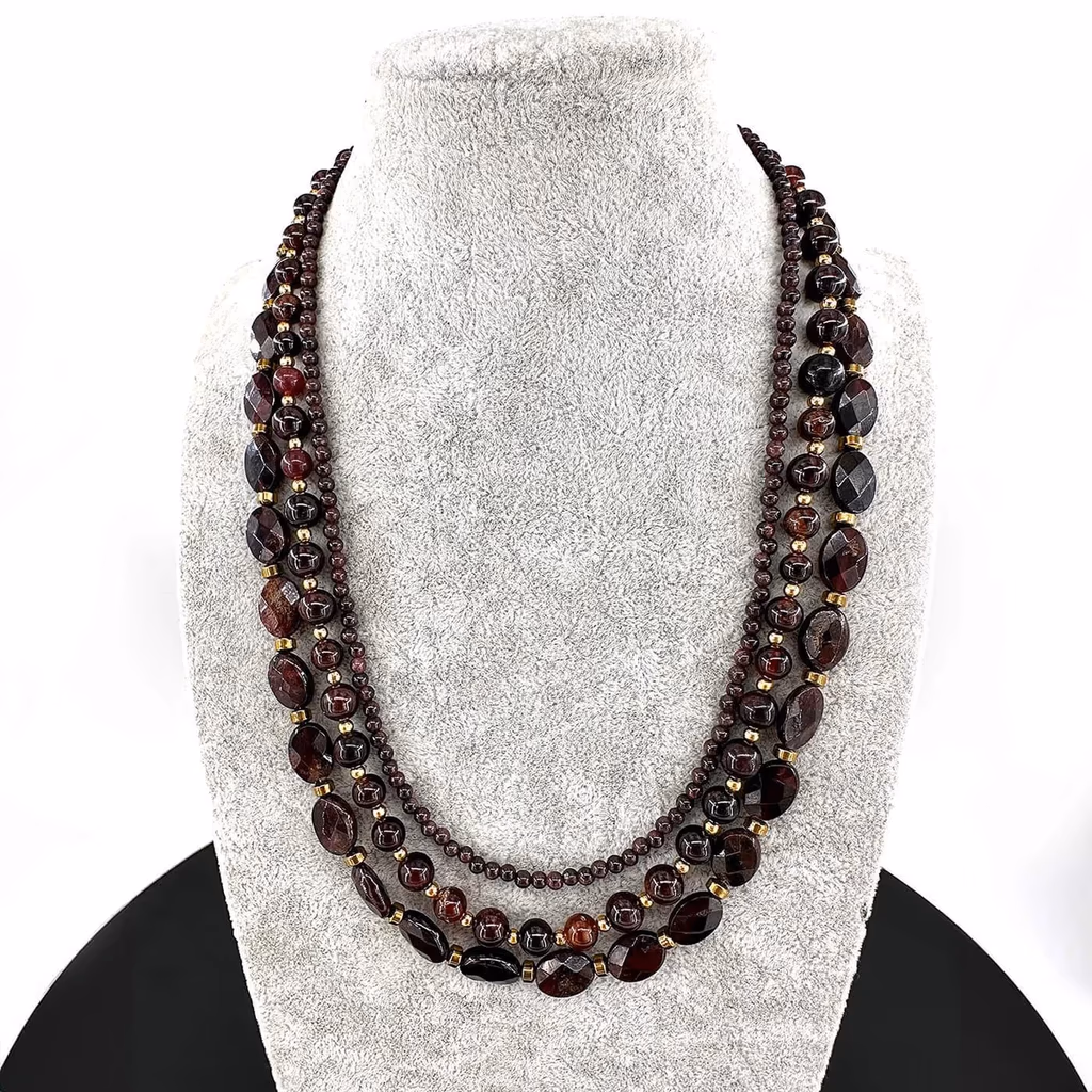Garnet (Lal) Kolye A++ İncele ve Satın Al Garnet (Lal) Kolye A++ - Orijinal Doğal Taş ve Şifa Kristali Görsel 1