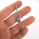 Garnet (Lal) Künye (Gümüş) Orijinal Kristal Detay Görseli 2