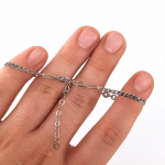 Garnet (Lal) Künye (Gümüş) Orijinal Kristal Detay Görseli 3