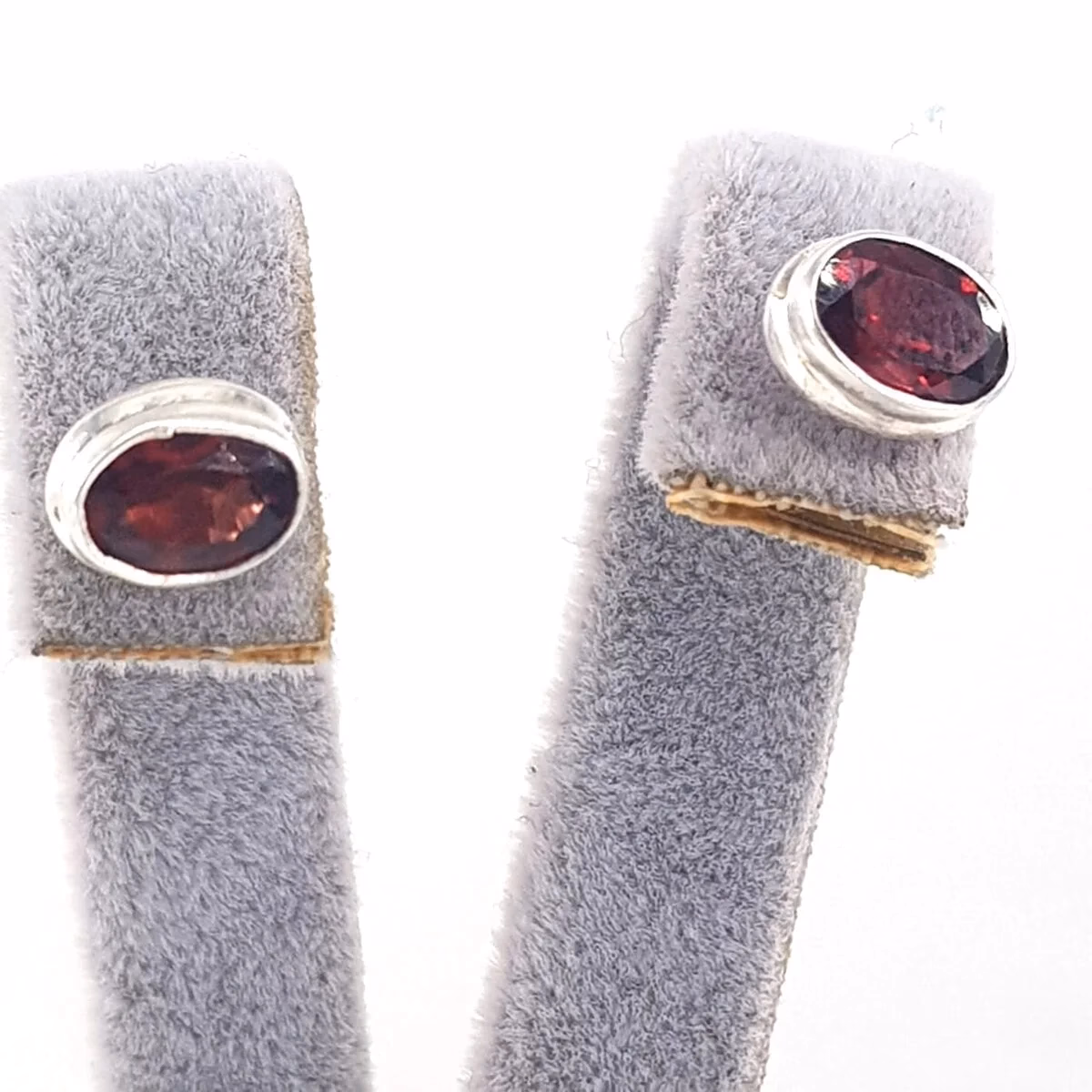 Garnet (Lal) Küpe (Gümüş)