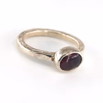 Garnet (Lal) Yüzük (Gümüş) Orijinal Kristal Detay Görseli 1