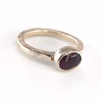 Garnet (Lal) Yüzük (Gümüş) Orijinal Kristal Detay Görseli 2