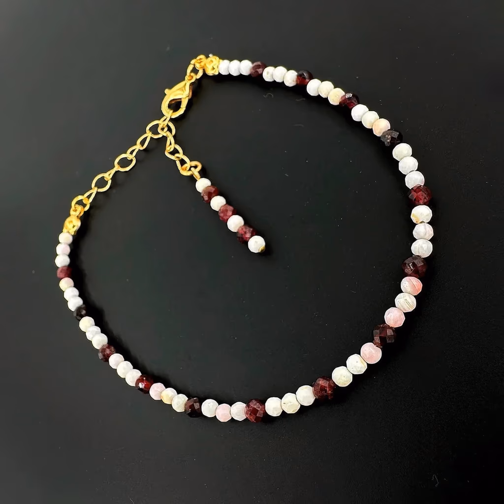 Garnet & Opal Halhal 3mm İncele ve Satın Al Garnet & Opal Halhal 3mm - Orijinal Doğal Taş ve Şifa Kristali Görsel 1
