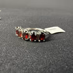 Garnet Yüzük Gümüş AAA Orijinal Kristal Detay Görseli 3