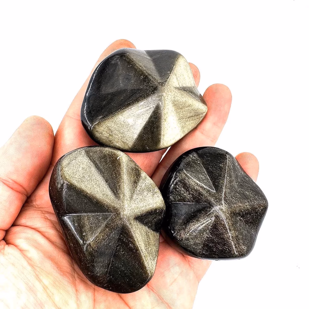 Gold Obsidiyen Yıldız İncele ve Satın Al Gold Obsidiyen Yıldız - Orijinal Doğal Taş ve Şifa Kristali Görsel 1