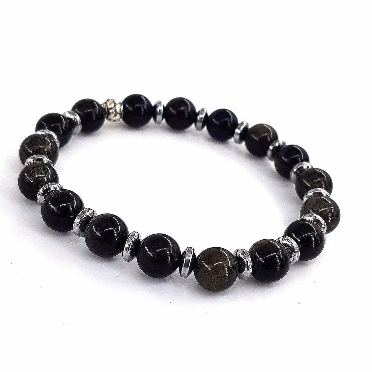 Gold Obsidyen Bileklik 8mm
