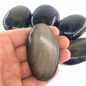 Gold Obsidyen Spa Taşı - Orijinal Şifalı Kristal - Görsel 2