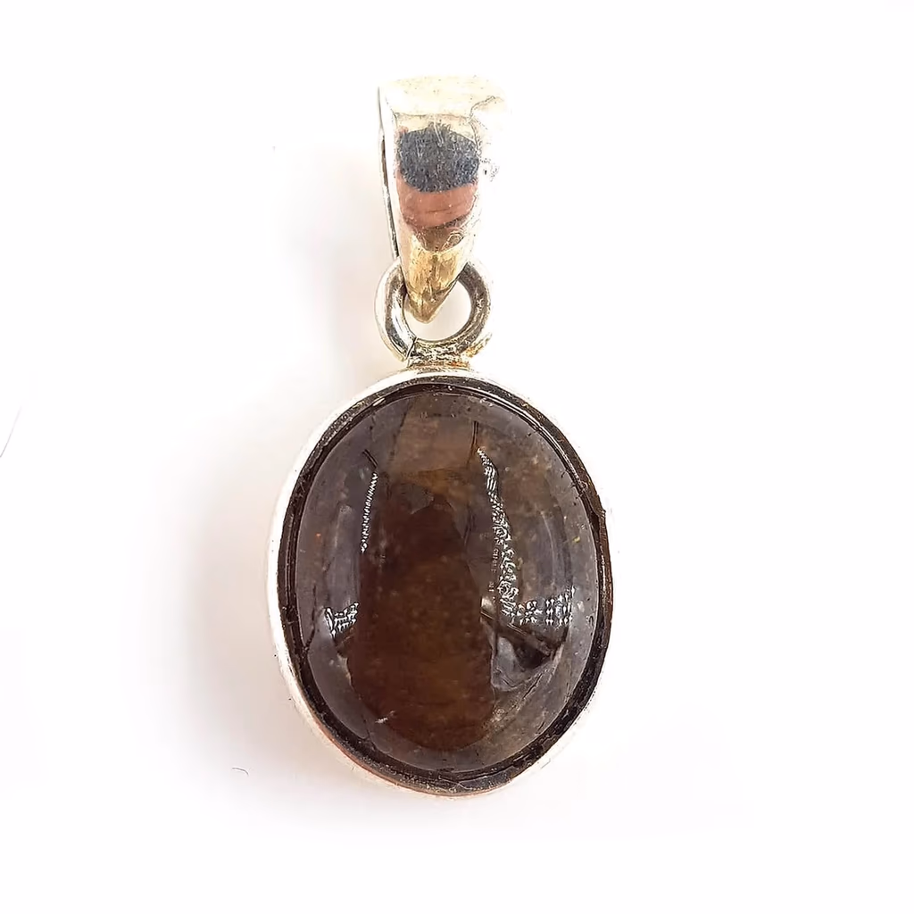 Gold Rutil Kuvars Kolye Ucu (Gümüş) İncele ve Satın Al Gold Rutil Kuvars Kolye Ucu (Gümüş) - Orijinal Doğal Taş ve Şifa Kristali Görsel 1