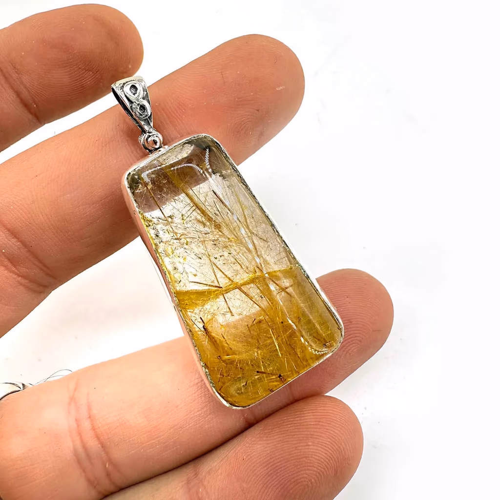 Golden Healer Kolye Ucu Gümüş İncele ve Satın Al Golden Healer Kolye Ucu Gümüş - Orijinal Doğal Taş ve Şifa Kristali Görsel 1