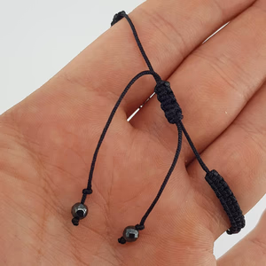 Hematit Bileklik Örgü 4mm - Orijinal Şifalı Kristal - Görsel 2