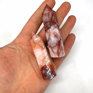 Hematoid Kuvars Obelisk - Orijinal Şifalı Kristal - Görsel 1