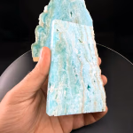 Hemimorfit Ham Taş Plaka Orijinal Kristal Detay Görseli 2