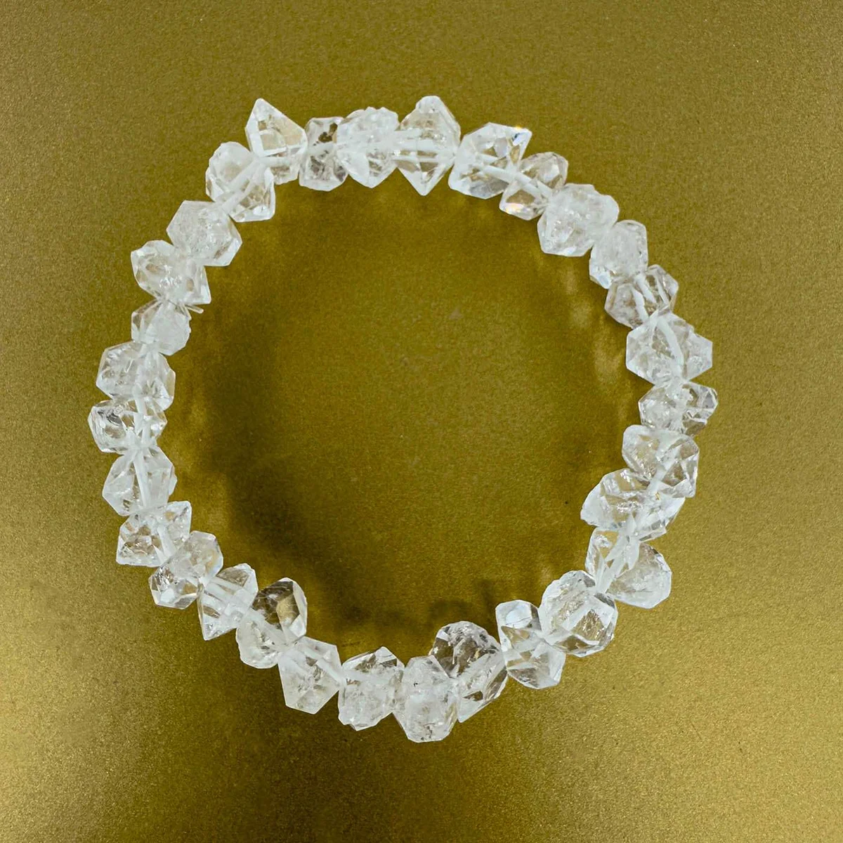 Herkimer Kuvars Bileklik Çift Uçlu 6A+ Orijinal Kristal Detay Görseli 2