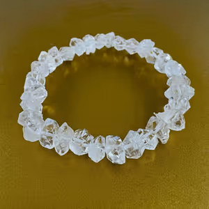 Herkimer Kuvars Bileklik Çift Uçlu 6A+ - Orijinal Şifalı Kristal - Görsel 2