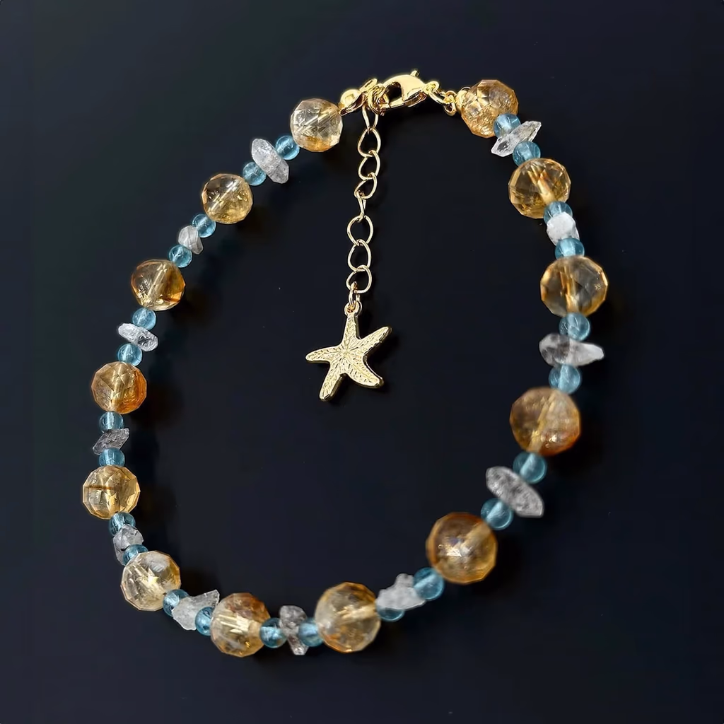 Herkimer, Topaz, Sitrin Halhal 8-3mm İncele ve Satın Al Herkimer, Topaz, Sitrin Halhal 8-3mm - Orijinal Doğal Taş ve Şifa Kristali Görsel 1