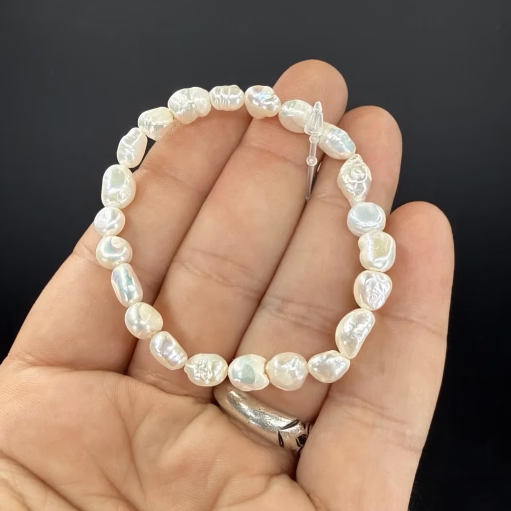 İnci Bileklik 6-8 mm İncele ve Satın Al İnci Bileklik 6-8 mm - Orijinal Doğal Taş ve Şifa Kristali Görsel 1