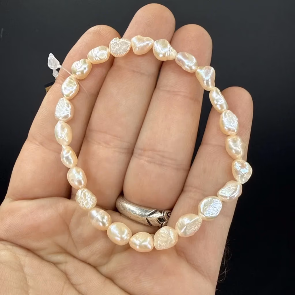 İnci Bileklik 6x8 mm İncele ve Satın Al İnci Bileklik 6x8 mm - Orijinal Doğal Taş ve Şifa Kristali Görsel 1