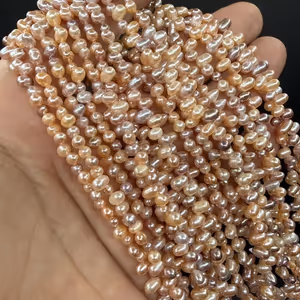 İnci Damla Somon 3 mm - Orijinal Şifalı Kristal - Görsel 2