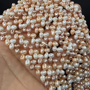 İnci Damla Somon 4 mm - Orijinal Şifalı Kristal - Görsel 2