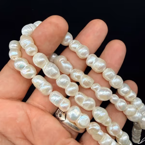 İnci Dizi 10x12 mm - Orijinal Şifalı Kristal - Görsel 1