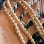 İnci Dizi Somon 8 mm Orijinal Kristal Detay Görseli 2