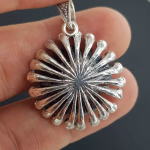 İnci Markazit Kolye Ucu (Gümüş) Orijinal Kristal Detay Görseli 3
