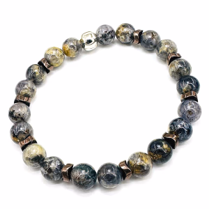 İyolit Erkek Bileklik 8mm - Orijinal Şifalı Kristal - Görsel 1