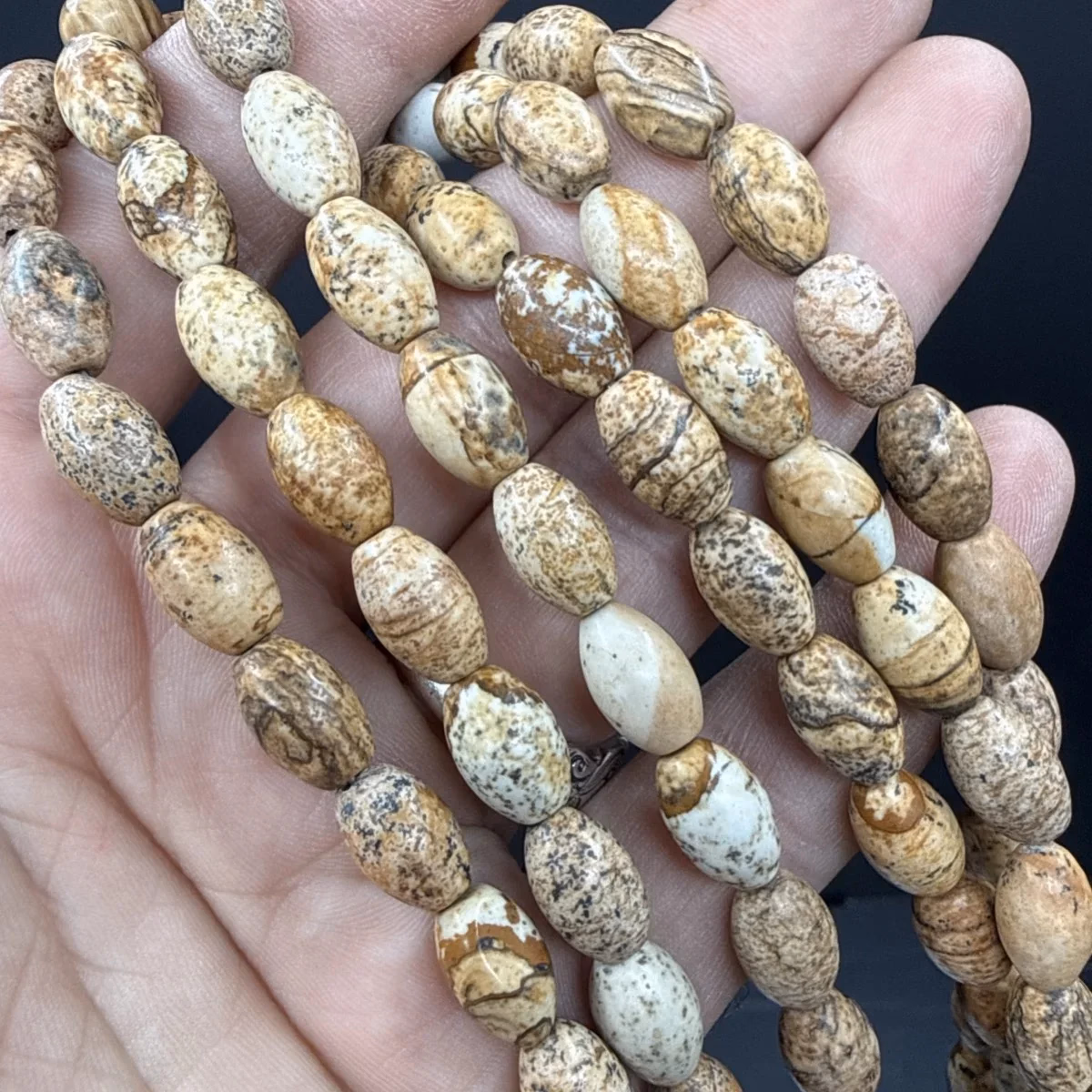 Jasper Arpa Dizi 12x8 mm