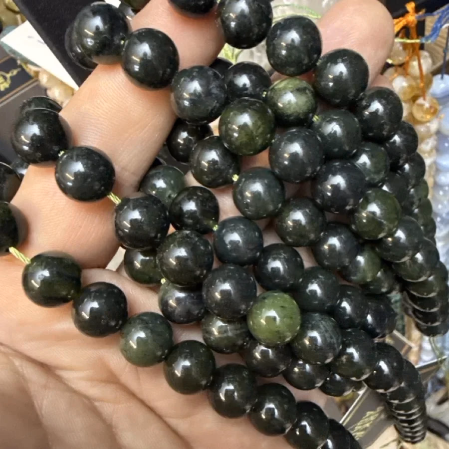 Kanada Yeşim Dizi 10 mm İncele ve Satın Al Kanada Yeşim Dizi 10 mm - Orijinal Doğal Taş ve Şifa Kristali Görsel 1