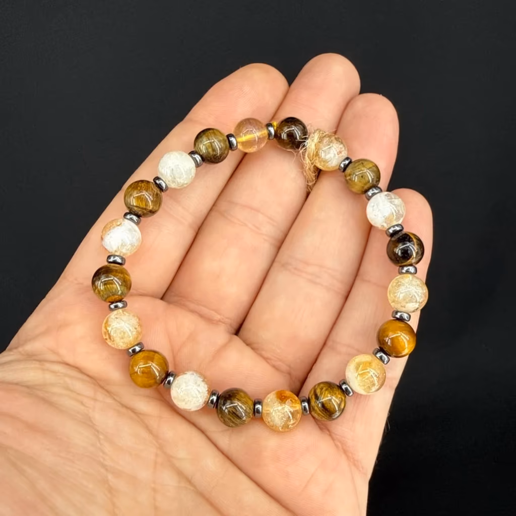 Kaplangözü / Sitrin Bileklik 8 mm İncele ve Satın Al Kaplangözü / Sitrin Bileklik 8 mm - Orijinal Doğal Taş ve Şifa Kristali Görsel 1