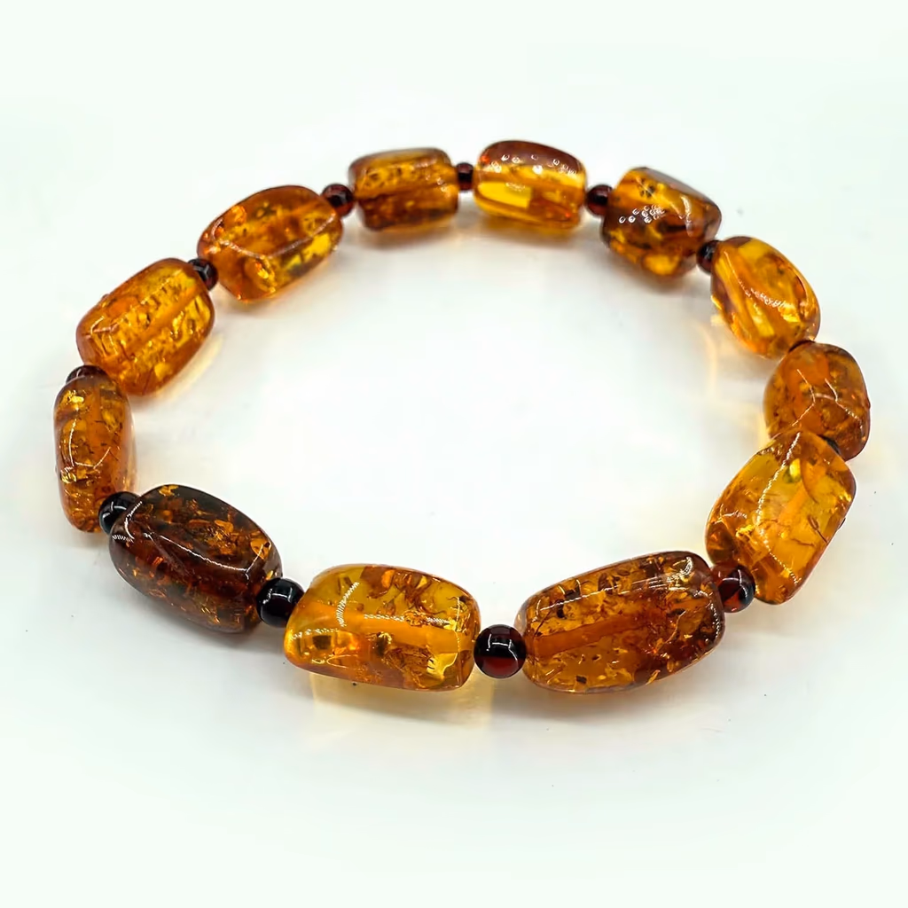 Kehribar Amorf Bileklik 6x13mm İncele ve Satın Al Kehribar Amorf Bileklik 6x13mm - Orijinal Doğal Taş ve Şifa Kristali Görsel 1
