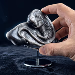 Kertenkele Silver Obsidiyen Obje Orijinal Kristal Detay Görseli 3