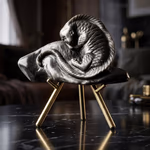 Kertenkele Silver Obsidiyen Obje Orijinal Kristal Detay Görseli 4